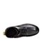 Bata/拔佳冬专柜同款黑色圆头方跟牛皮马丁靴女短靴ABO40DD7