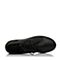 Bata/拔佳冬专柜同款黑色圆头坡跟系带羊皮女休闲短靴AV543DD7