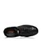 Bata/拔佳秋黑色专柜同款圆头平跟系带牛皮男休闲鞋85V02CM7