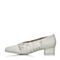 Bata/拔佳2018春专柜同款白色优雅尖头时尚编织浅口女单鞋AZ608AQ8