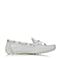 Bata/拔佳2018春专柜同款银色方头平跟休闲乐福鞋羊皮女单鞋AAP21AM8