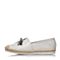 Bata/拔佳2018春专柜同款米白色休闲平跟立体蝴蝶图案胎牛皮女单鞋AS726AM8