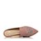Bata/拔佳2018春专柜同款粉色珍珠绣花羊绒皮穆勒鞋女凉鞋92-24AH8