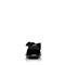 Bata/拔佳2018春专柜同款黑色优雅尖头小v口蝴蝶结OL通勤牛皮女凉鞋727-1AH8