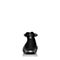 Bata/拔佳2018夏新专柜同款黑色尖头珍珠羊皮革玛丽珍女凉鞋AI364BK8