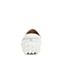 Bata/拔佳2018夏新专柜同款白色圆头平跟舒适牛皮革乐福鞋男单鞋A8S97BM8