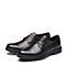 Bata/拔佳2018秋新款专柜同款黑色牛皮革方跟商务正装男单鞋A4Y61CM8