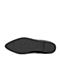 Bata/拔佳2018秋新专柜同款黑色尖头低跟OL通勤牛皮革女单鞋802-6CM8