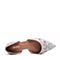 Bata/拔佳2018新款专柜同灰色羊皮革尖头平底中空女凉鞋ADV06BK8