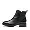 Bata拔佳冬新款专柜同款黑色绵羊皮革女皮靴短靴AFN43DD8