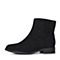 Bata/拔佳2018冬新款专柜同款黑色羊皮革女靴短靴9BE02DD8