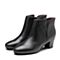 Bata拔佳冬新款专柜同款黑色绵羊皮革女皮靴AFD41DD8