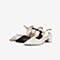 Bata仙女时装凉鞋2020夏商场新款尖头网纱羊皮中高粗跟鞋91736BA0