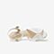 Bata仙女凉鞋2020夏商场新款一字带鱼嘴真羊皮中高跟凉鞋ABS05BL0