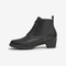 Bata时装靴女2022冬商场新款粗跟软底牛皮舒适通勤短筒靴AV456DD2