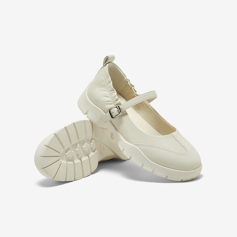 Bata休闲玛丽珍2025春季商场新款通勤娃娃浅口粗跟开车鞋TH021AQ5