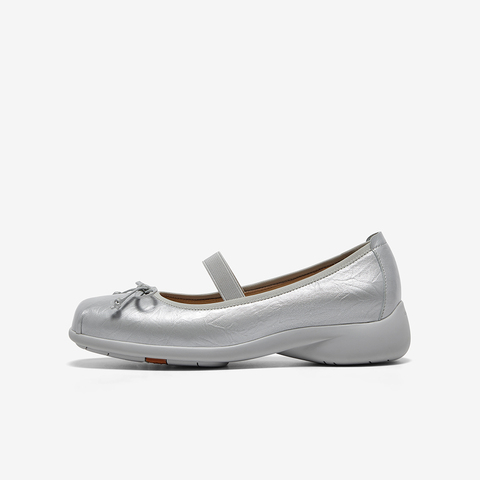 Bata玛丽珍鞋女2025春季商场新款羊皮粗跟娃娃鞋软底单鞋AIG07AQ5