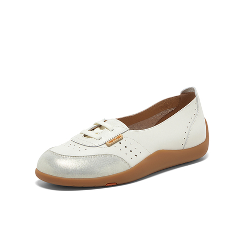 Bata休闲鞋女2025夏季商场新款通勤牛羊皮厚软底开车鞋ALI02BA5