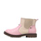BELLE/百丽童鞋冬季中童粉色超纤PU/杏色超纤PU童靴 91163