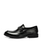 BELLE/百丽春季黑色小牛皮男单鞋B3357AM3婚鞋系列
