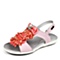 BELLE/百丽童鞋2013夏季粉色二层牛皮女中童时尚凉鞋91302