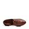 BELLE/百丽秋季专柜同款棕色油蜡牛皮女皮鞋3N722CM3