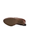 BELLE/百丽秋季专柜同款棕色油蜡牛皮女皮鞋3N722CM3