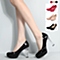 BELLE/百丽春季专柜同款黑色漆牛皮女单鞋3PQI8AQ4