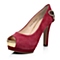 BELLE/百丽春季专柜同款红色羊绒女单鞋BCM30AU4