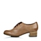 BELLE/百丽春季专柜同款棕色油蜡羊女单鞋3X620AM4