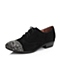 BELLE/百丽春季专柜同款黑色羊绒女单鞋3Y120AM4