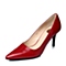 Belle/百丽秋季专柜同款红色光牛皮浅口女单鞋3S217CQ4