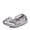 Belle/百丽童鞋2015春季新款专柜同款羊皮银色女中童皮鞋94008