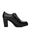 BELLE/百丽秋专柜同款黑小牛皮革经典女单鞋BDPA4CM5