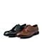 BELLE/百丽秋季棕色油蜡牛皮商务正装男单鞋R1880CM5