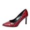 BELLE/百丽秋季专柜同款红黑蛇皮女单鞋3Z4B3CQ5 专柜1