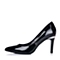 BELLE/百丽秋专柜同款黑漆皮牛皮革优雅通勤女单鞋3Z411CQ5
