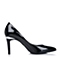 BELLE/百丽秋专柜同款黑漆皮牛皮革优雅通勤女单鞋3Z411CQ5