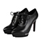 BELLE/百丽秋专柜同款黑胎牛皮革优雅时尚女单鞋P5U1DCM5