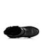 BELLE/百丽冬专柜同款黑软牛皮时尚摩登女短靴BHQ46DD5