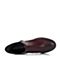 BELLE/百丽冬专柜同款潮流型格酒红牛皮女短靴BJE43DD5