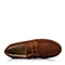 BELLE/百丽冬季红棕色二层牛皮男单鞋L8938DM5
