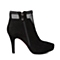 BELLE/百丽冬季专柜同款黑色羊绒皮革女靴P7Y1DDD5 专柜1