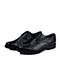 BELLE/百丽冬季专柜同款黑色油皮牛皮男单鞋35104DM5