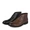 BELLE/百丽冬季专柜同款棕色牛皮男休闲靴（皮里）33M40DD5