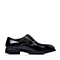 BELLE/百丽春季专柜同款黑色牛皮商务正装男单鞋3QK01AM5