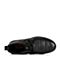 BELLE/百丽冬季专柜同款黑色牛皮男休闲靴（毛里）XF01MDD5