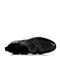 BELLE/百丽冬季专柜同款黑色光面牛皮男休闲靴(绒里)3YK01DD5