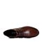 BELLE/百丽冬季专柜同款棕色牛皮男休闲靴（绒里）3XU01DD5