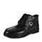 BELLE/百丽冬季专柜同款黑色牛皮男休闲靴（皮里）3XU01DD5